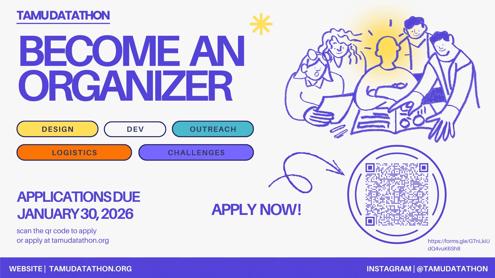 Organizer recruiting banner